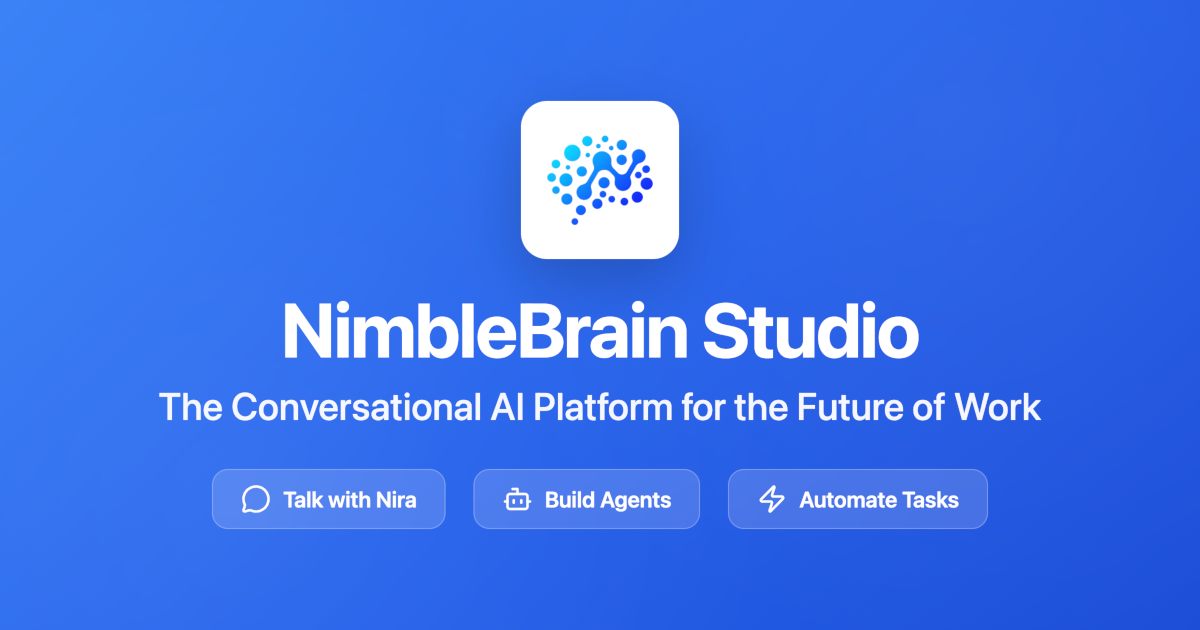 studio.nimblebrain.ai image